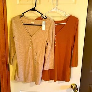 Bundle of Old Navy Henley Thermal Shirts